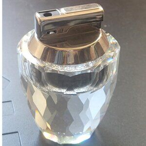 Rare vtg Swarovski Silver Crystal 👀 3" Tall Table Desk Top Lighter